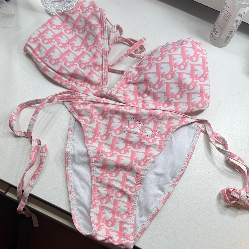 Pink Designer Bikini Set